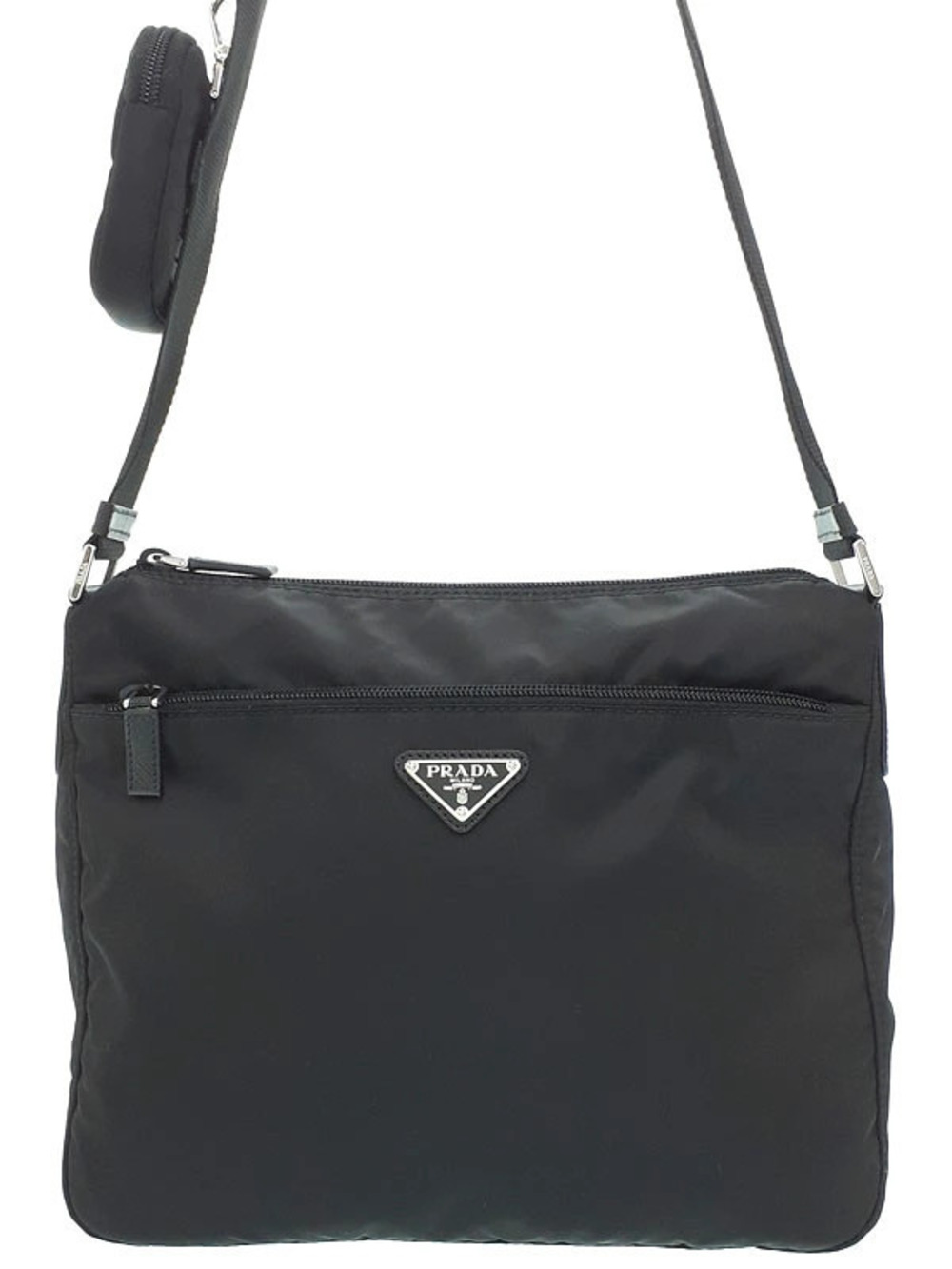 Prada Re Edition Saffiano leather shoulder bag Black